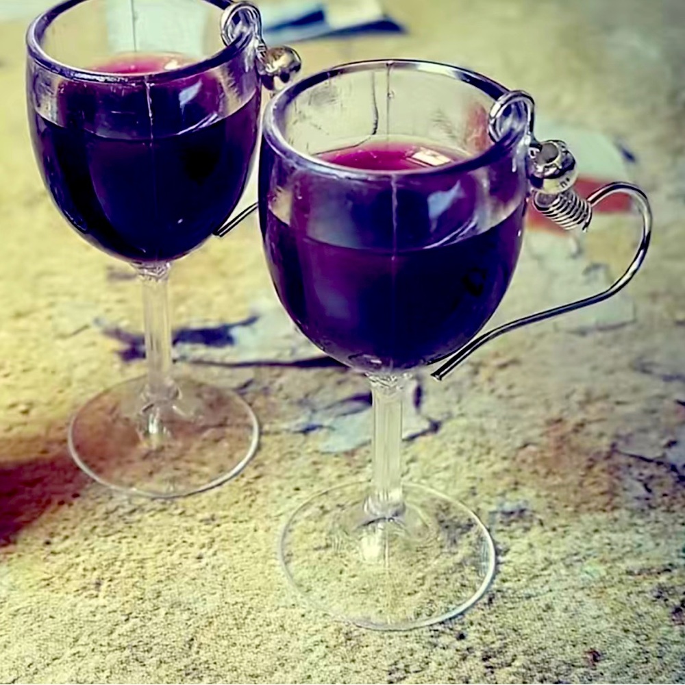 New wine glass earrings